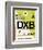 DXB Dubai Luggage Tag I-NaxArt-Framed Premium Giclee Print