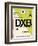 DXB Dubai Luggage Tag I-NaxArt-Framed Premium Giclee Print