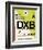 DXB Dubai Luggage Tag I-NaxArt-Framed Premium Giclee Print