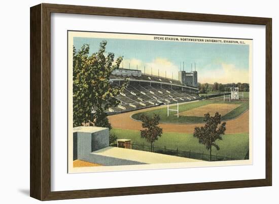 Dyche Stadium, Northwestern University-null-Framed Art Print