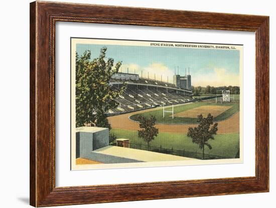 Dyche Stadium, Northwestern University-null-Framed Art Print