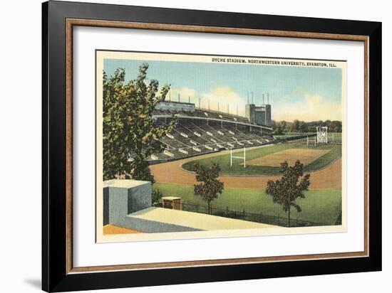 Dyche Stadium, Northwestern University-null-Framed Art Print