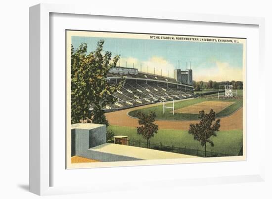 Dyche Stadium, Northwestern University-null-Framed Art Print