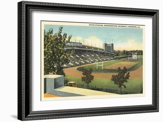 Dyche Stadium, Northwestern University-null-Framed Art Print