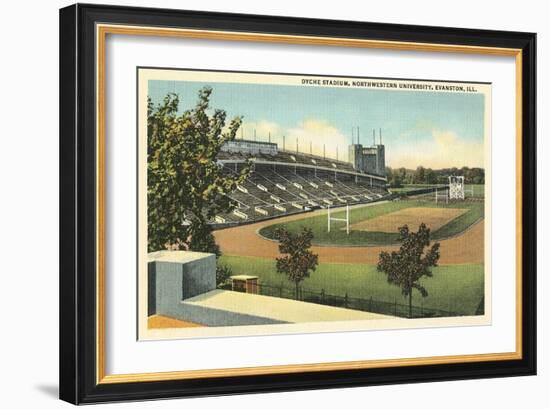 Dyche Stadium, Northwestern University-null-Framed Art Print