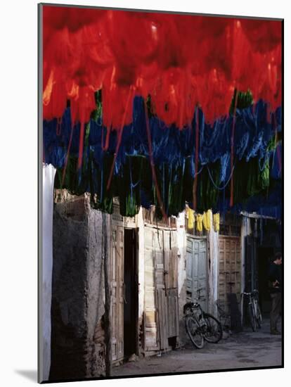 Dyed Wool, Marrakesh, Morocco, North Africa, Africa-Adam Woolfitt-Mounted Photographic Print