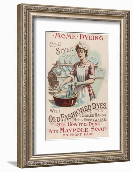 Dyeing - with Maypole Soap-null-Framed Photographic Print