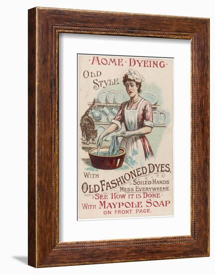 Dyeing - with Maypole Soap-null-Framed Photographic Print