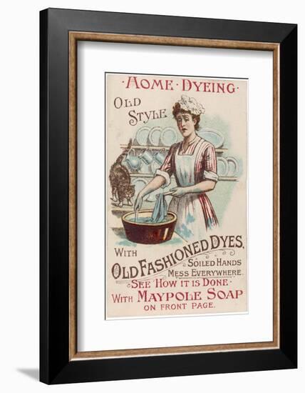 Dyeing - with Maypole Soap-null-Framed Photographic Print