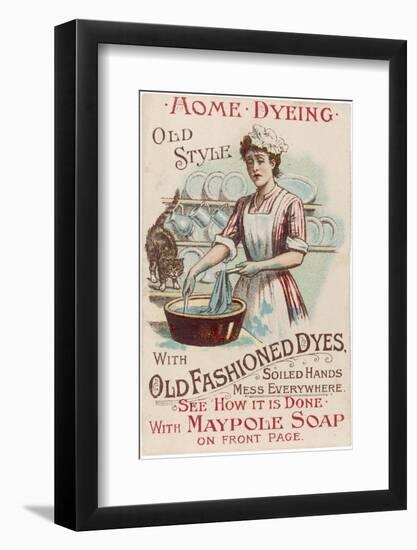 Dyeing - with Maypole Soap-null-Framed Photographic Print