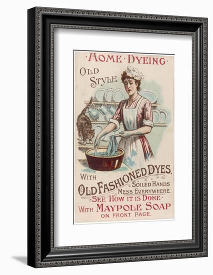 Dyeing - with Maypole Soap-null-Framed Photographic Print