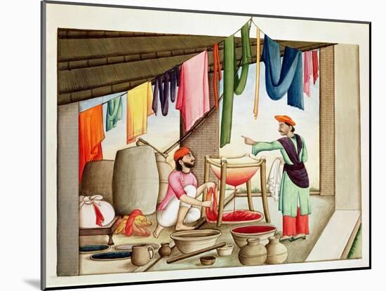 Dyer in India-null-Mounted Giclee Print
