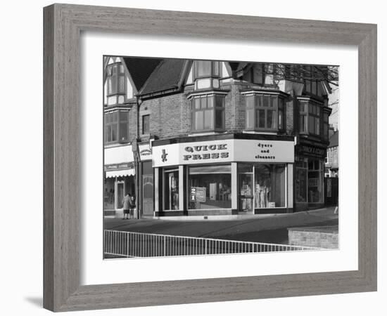 Dyers and Cleaners Shop Front, 480 Fulwood Road, Sheffield, South Yorkshire, January 1967-Michael Walters-Framed Photographic Print