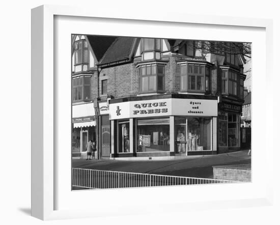 Dyers and Cleaners Shop Front, 480 Fulwood Road, Sheffield, South Yorkshire, January 1967-Michael Walters-Framed Photographic Print