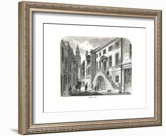 Dyers' Hall, College Street,As Rebuilt 1857-Walter Thornbury-Framed Giclee Print