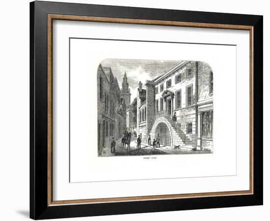 Dyers' Hall, College Street,As Rebuilt 1857-Walter Thornbury-Framed Giclee Print