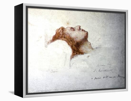 Dying Chopin-Teofil Kwiatkowsk-Framed Stretched Canvas