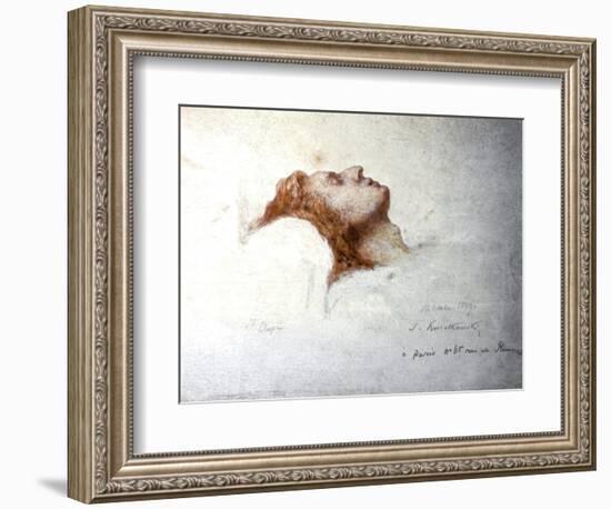 Dying Chopin-Teofil Kwiatkowsk-Framed Art Print