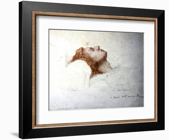 Dying Chopin-Teofil Kwiatkowsk-Framed Art Print