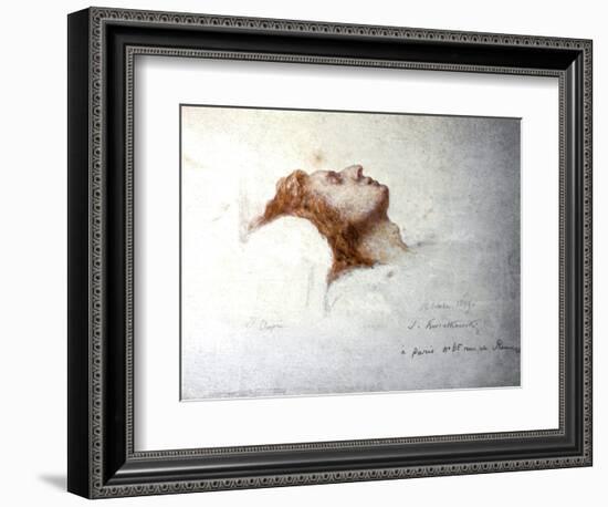 Dying Chopin-Teofil Kwiatkowsk-Framed Art Print