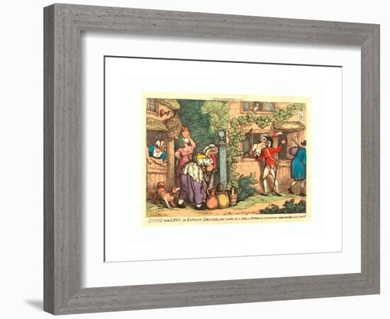 Dying for Love-Thomas Rowlandson-Framed Giclee Print