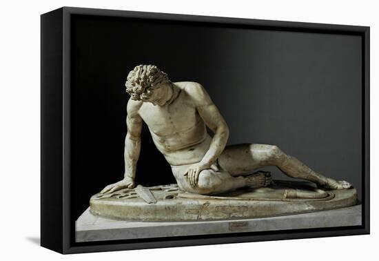 Dying Gaul, Roman Marble Copy of a Hellenistic Original of 230-220 BCE-null-Framed Premier Image Canvas