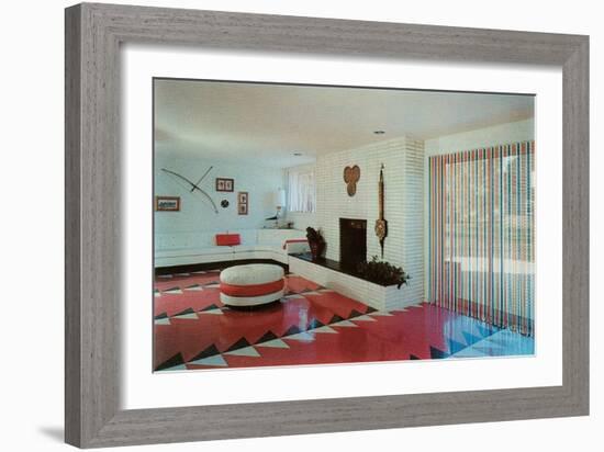 Dynamic Living Room-null-Framed Art Print