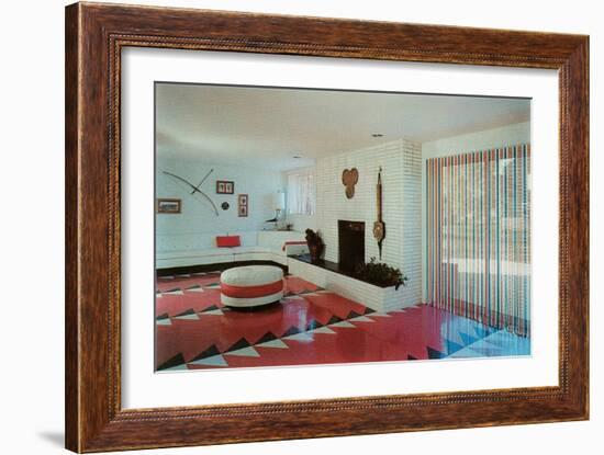 Dynamic Living Room-null-Framed Art Print