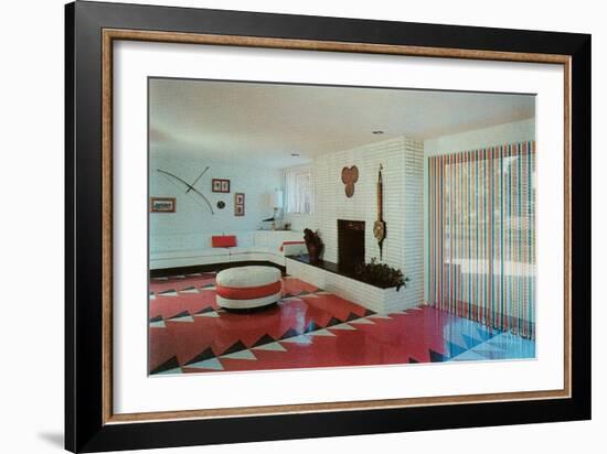 Dynamic Living Room-null-Framed Art Print