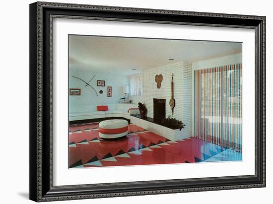 Dynamic Living Room-null-Framed Art Print