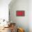 Dynamic Red Floral Border-null-Mounted Art Print displayed on a wall