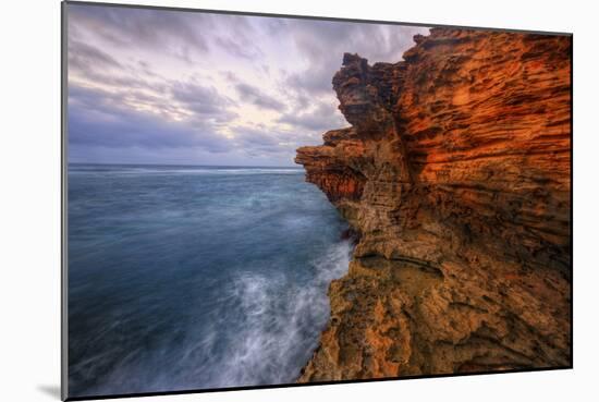 Dynamic Seascape Textures, Kauai Hawaii-Vincent James-Mounted Photographic Print