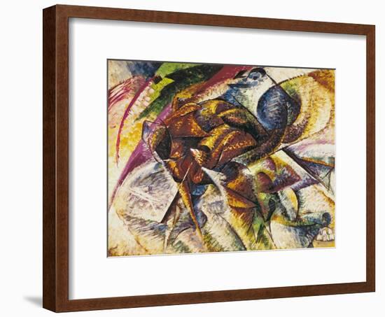 Dynamism of a Cyclist, 1913-Umberto Boccioni-Framed Giclee Print