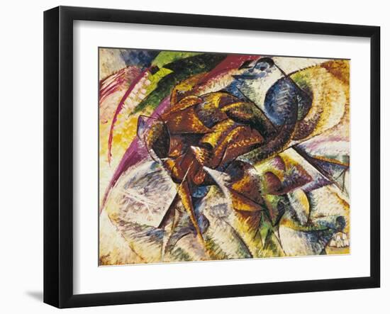 Dynamism of a Cyclist, 1913-Umberto Boccioni-Framed Giclee Print