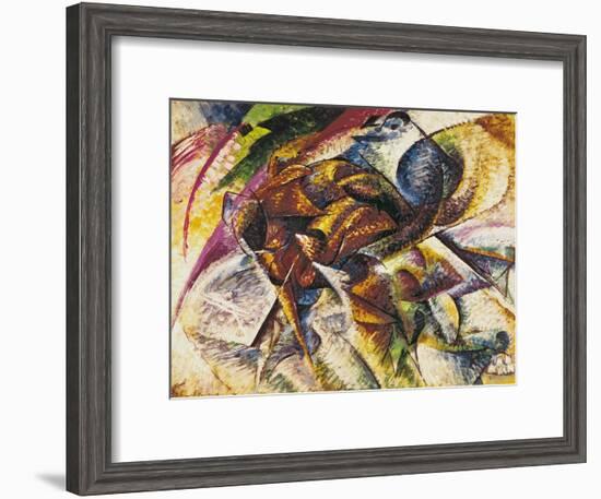 Dynamism of a Cyclist, 1913-Umberto Boccioni-Framed Giclee Print