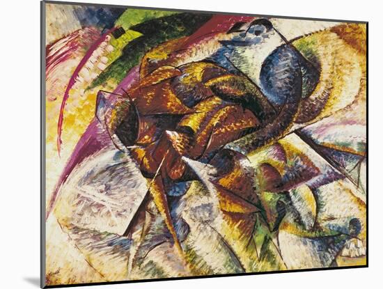 Dynamism of a Cyclist, 1913-Umberto Boccioni-Mounted Giclee Print