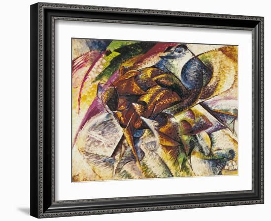 Dynamism of a Cyclist, 1913-Umberto Boccioni-Framed Giclee Print