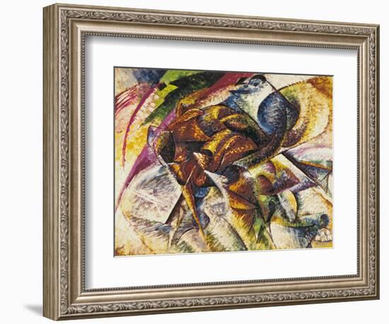 Dynamism of a Cyclist, 1913-Umberto Boccioni-Framed Giclee Print