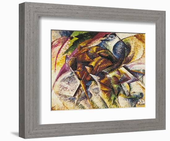 Dynamism of a Cyclist, 1913-Umberto Boccioni-Framed Giclee Print