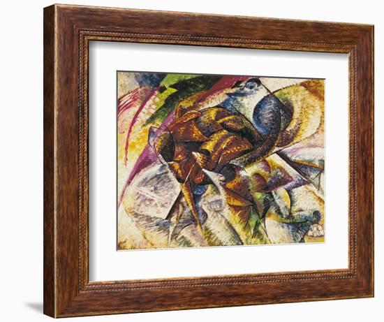 Dynamism of a Cyclist, 1913-Umberto Boccioni-Framed Giclee Print