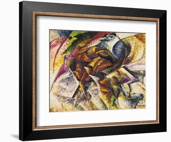 Dynamism of a Cyclist, 1913-Umberto Boccioni-Framed Giclee Print