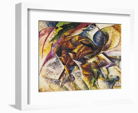 Dynamism of a Cyclist, 1913-Umberto Boccioni-Framed Giclee Print