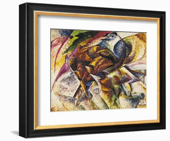 Dynamism of a Cyclist, 1913-Umberto Boccioni-Framed Giclee Print