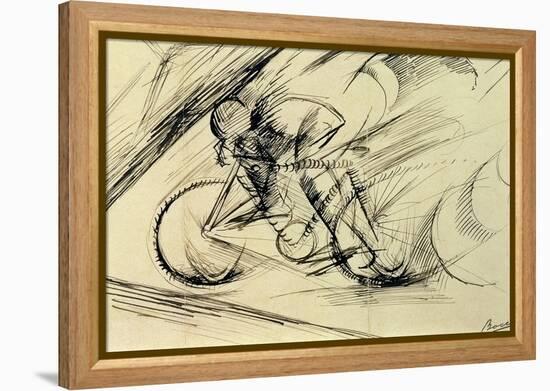 Dynamism of a Cyclist, 1913-Umberto Boccioni-Framed Premier Image Canvas