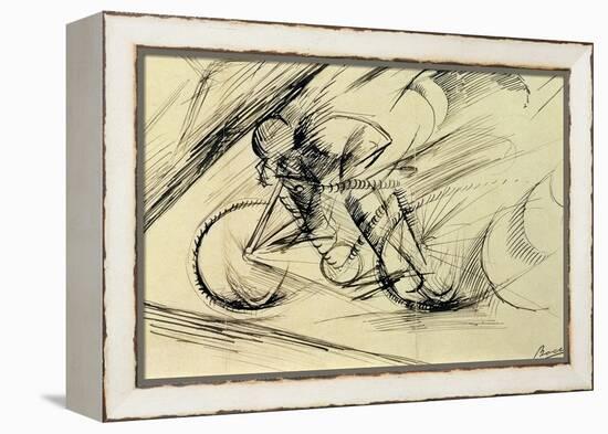 Dynamism of a Cyclist, 1913-Umberto Boccioni-Framed Premier Image Canvas