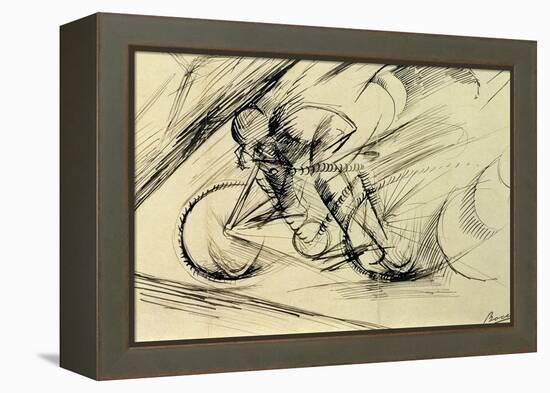 Dynamism of a Cyclist, 1913-Umberto Boccioni-Framed Premier Image Canvas