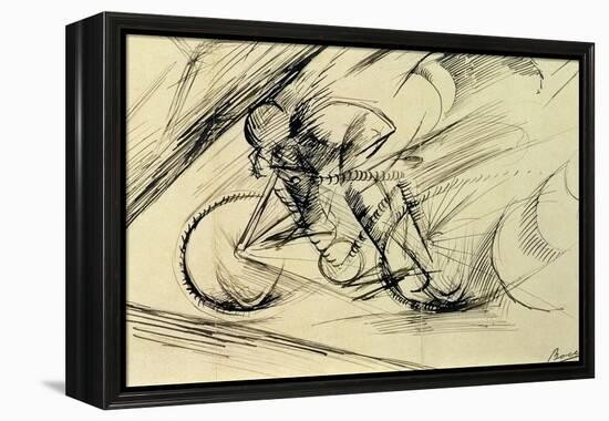 Dynamism of a Cyclist, 1913-Umberto Boccioni-Framed Premier Image Canvas