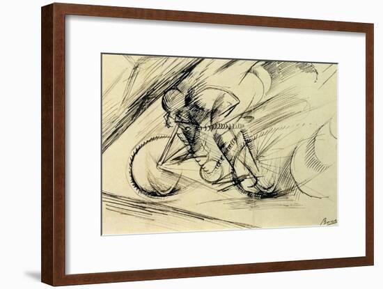 Dynamism of a Cyclist, 1913-Umberto Boccioni-Framed Giclee Print