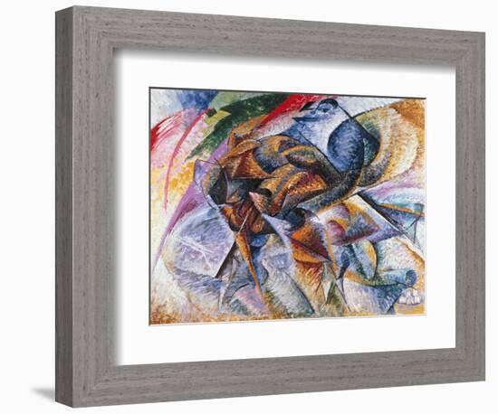 Dynamism of a Cyclist, 1913-Umberto Boccioni-Framed Giclee Print