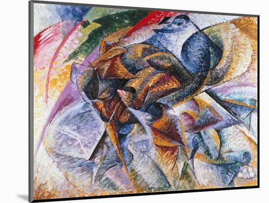 Dynamism of a Cyclist, 1913-Umberto Boccioni-Mounted Giclee Print